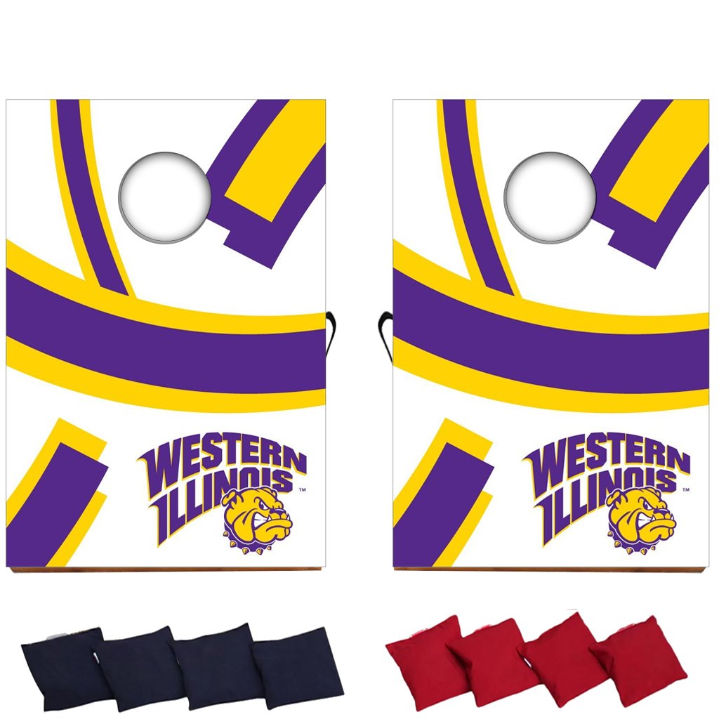 VictoryStore Gift Games - Western Illinois University Corn Hole Bag Toss Game (Design 2)