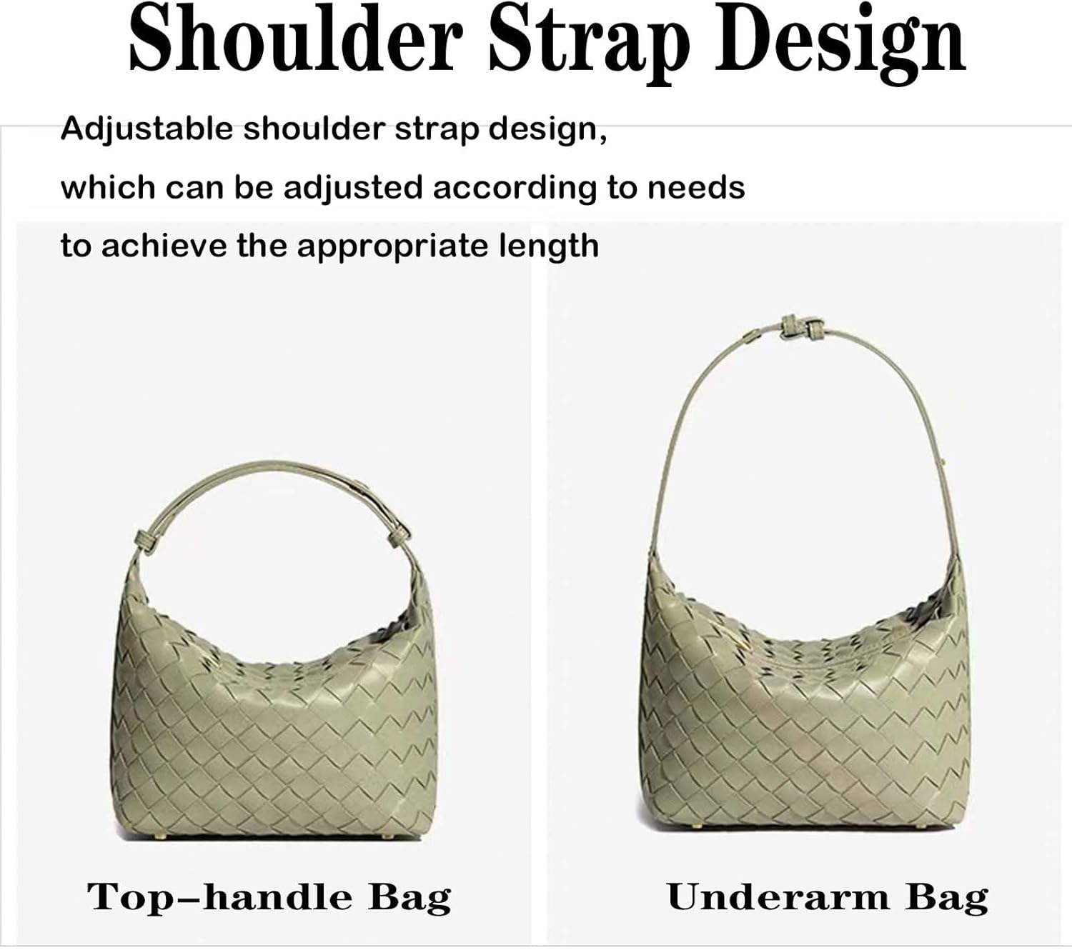 Woven Purse for Women Suede Leather Shoulder Bag Vegan Tote Bags Suede Hobo Top-Handle Handbag - Image 5