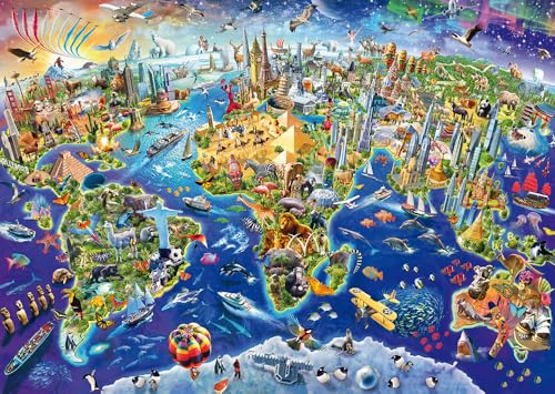 Schmidt, Discover The World (1000pc), Puzzle, Ages 12+, 1 Players