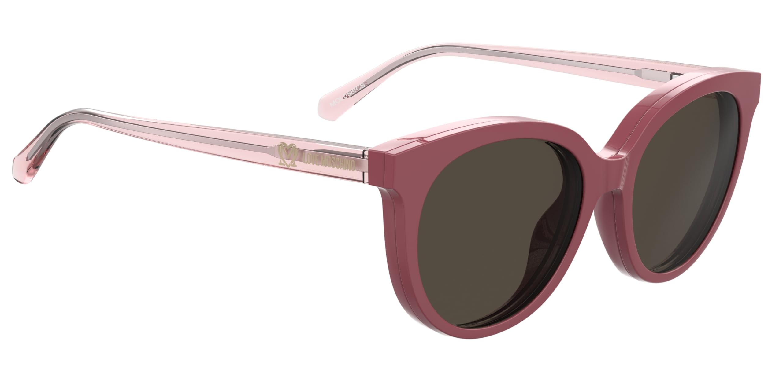 Love MoschinoWomen UV Protected Cellulose P.Inj Round Sunglasses