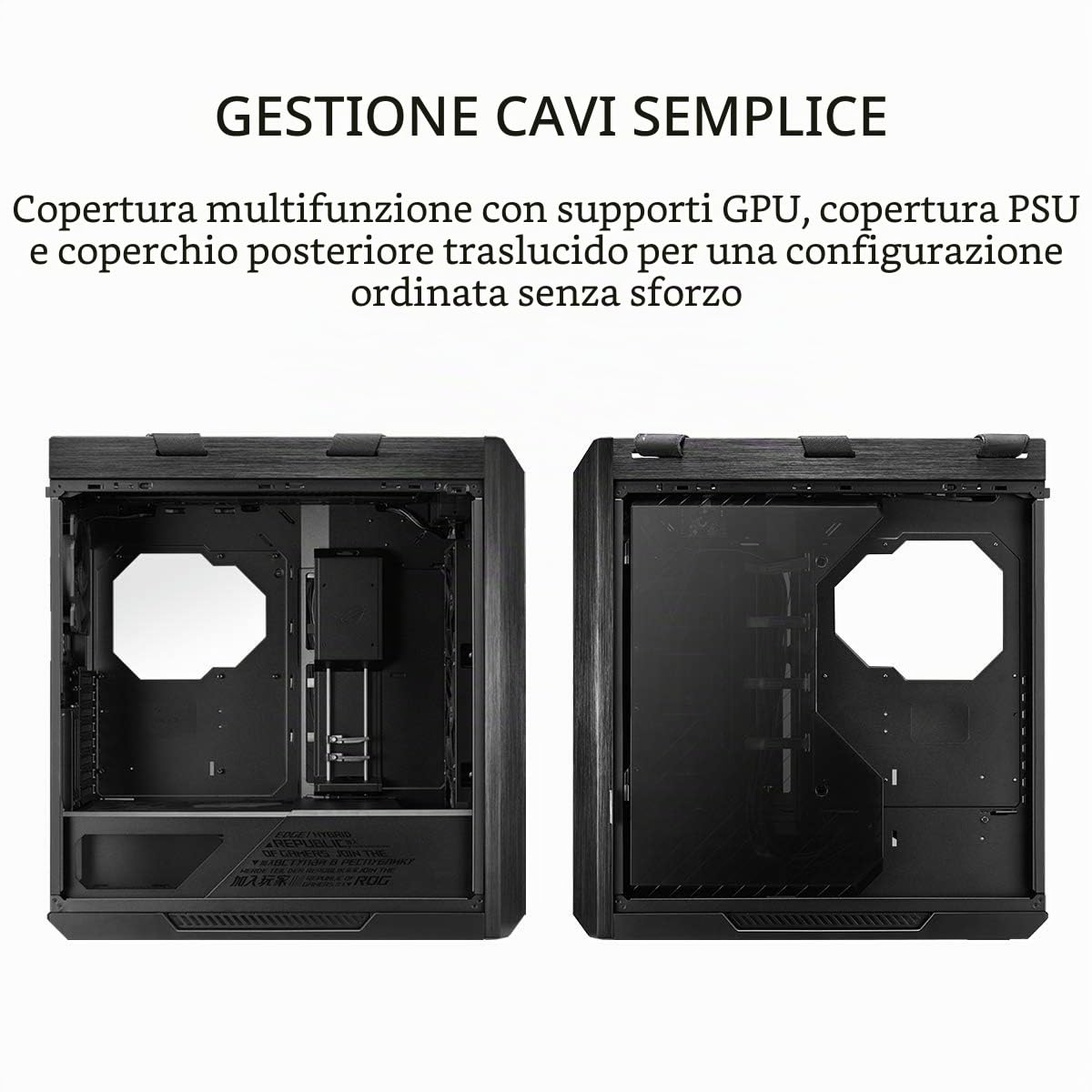 CAJA PC ASUS ROG STRIX HELIOS, MIDI TOWER, PC, ALUMINIO, VIDRIO TEMPLADO, BLANCO, ATX,EATX,MICRO ATX,MINI-ITX, JUEGO