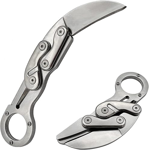 Mini camping al aire libre mango inoxidable supervivencia cuchillo multifunción al aire libre táctico rescate herramientas plegable caza (nuevo