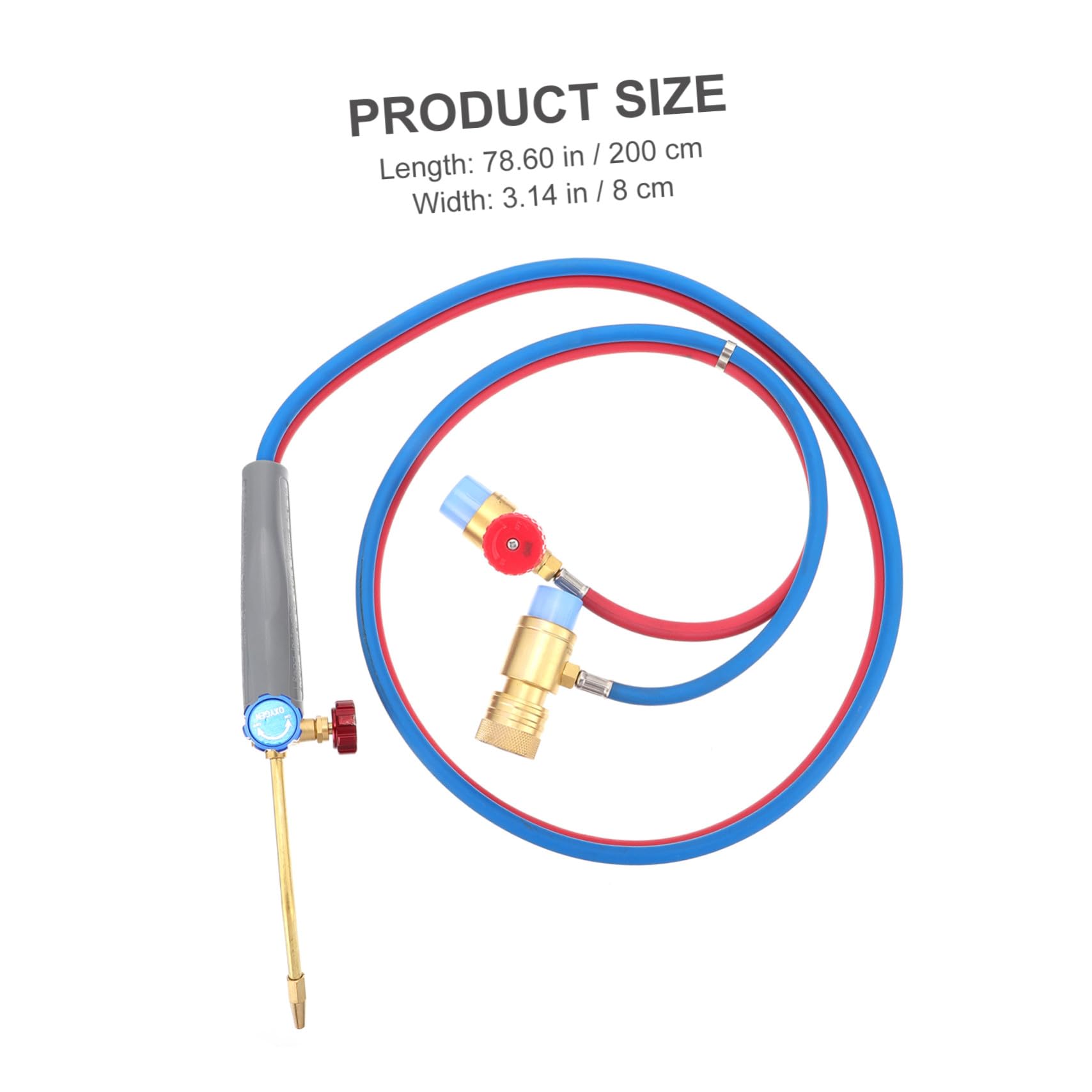Lurrose Antorcha de Gas de Cobre y Goma y Mangueras Flexibles Mini para Soldar con Llama Regulable y Portátiles para Trabajos de Soldadura Detallados
