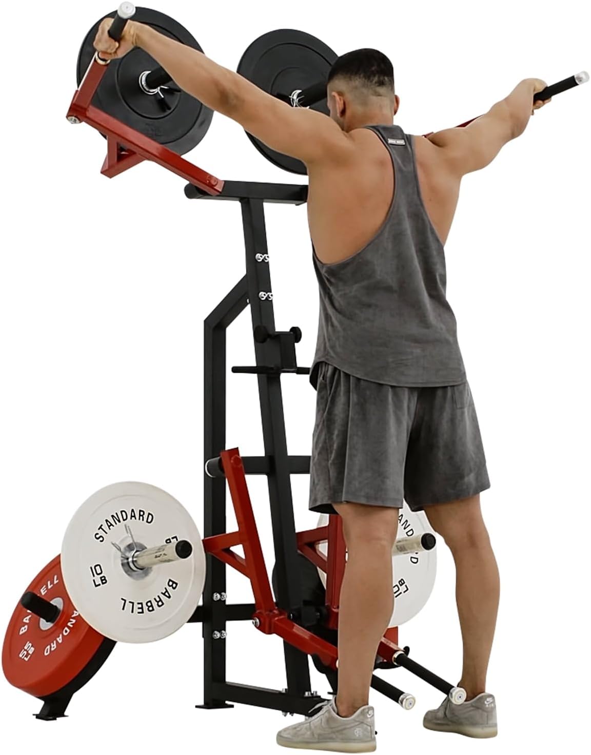 GMWD Standing Lateral Raise Machine, 800LB Shoulder Press Machine, Bentover Lateral Raise, Upper Body Strength Training Machine, Home Gym(New)