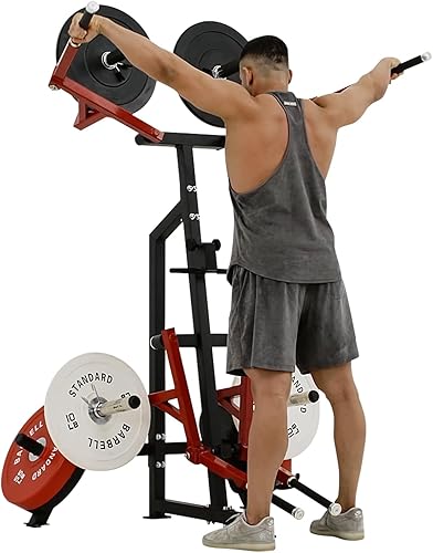 GMWD Máquina de elevación lateral de pie, Elevación lateral curvada, máquina de prensa de hombro de 800 libras, máquina de entrenamiento de fuerza