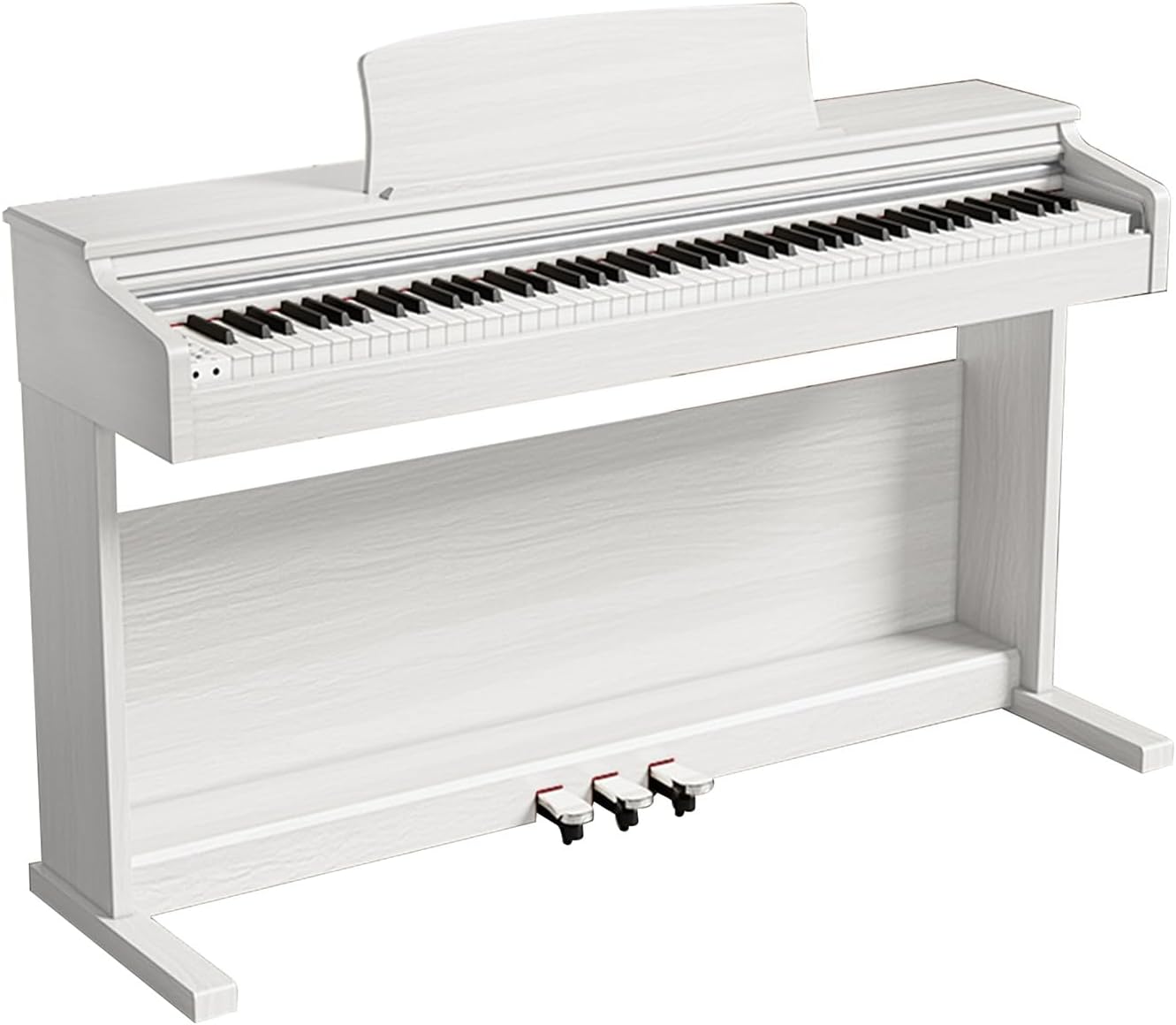 88 Key Electric Piano Hammer Action Keyboard Home Upright Digital Pianos Electronic Piano For Professional Adult With 3 Pedals Support USB-MIDIWhite