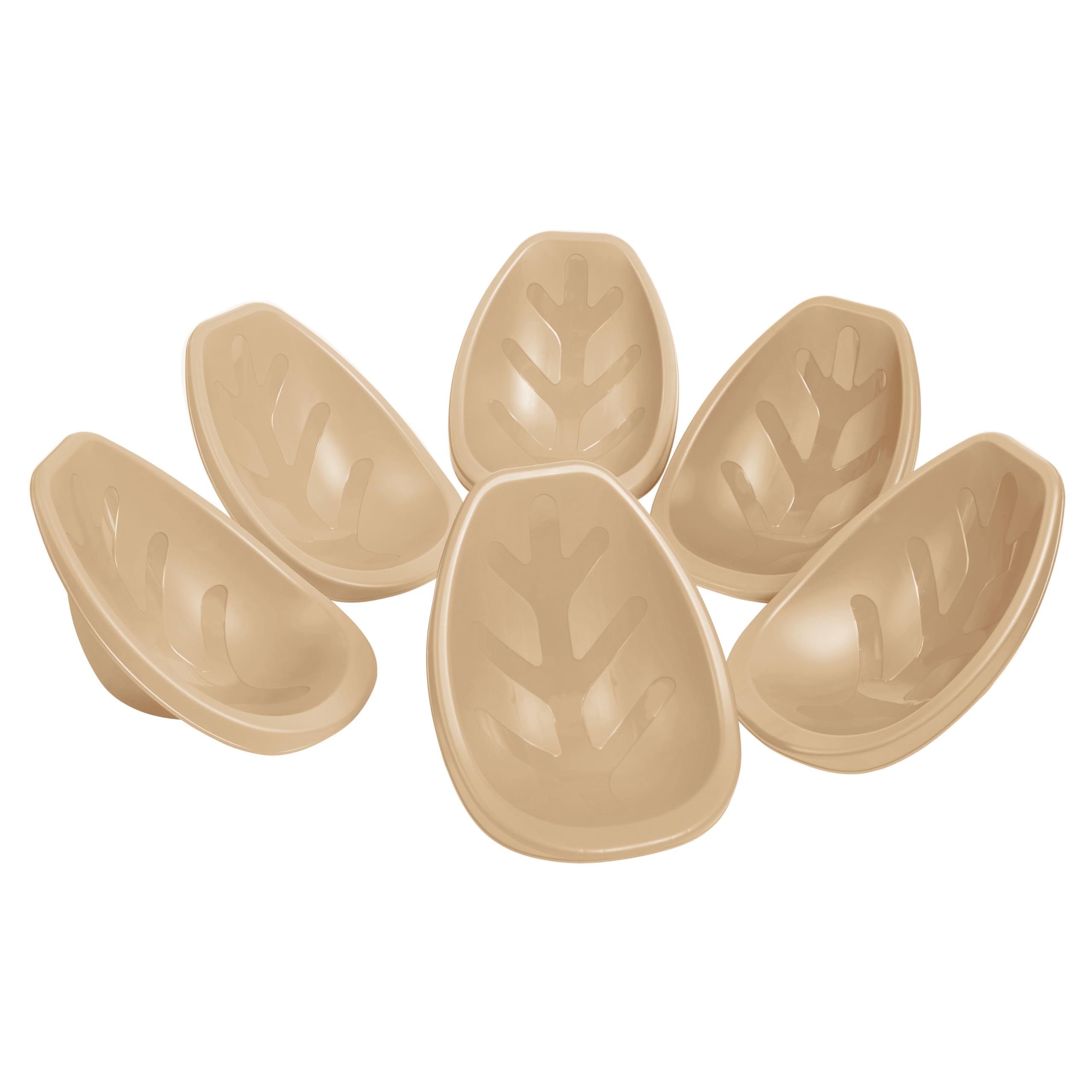 ECR4Kids Leaf Floor Seat, Rocker Chair, Sand, 6-Piece