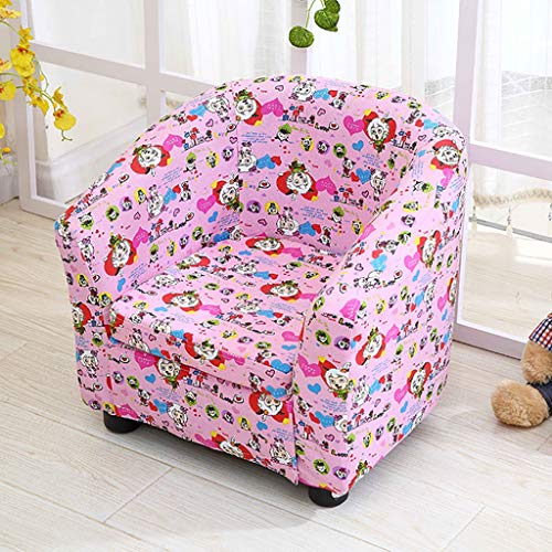 Cotton Foam Armchair, Kids' Mini Sofa, Wood Structure Cartoon Pictures for 1-6 Years Old Toddler (Color : B) - Image 3