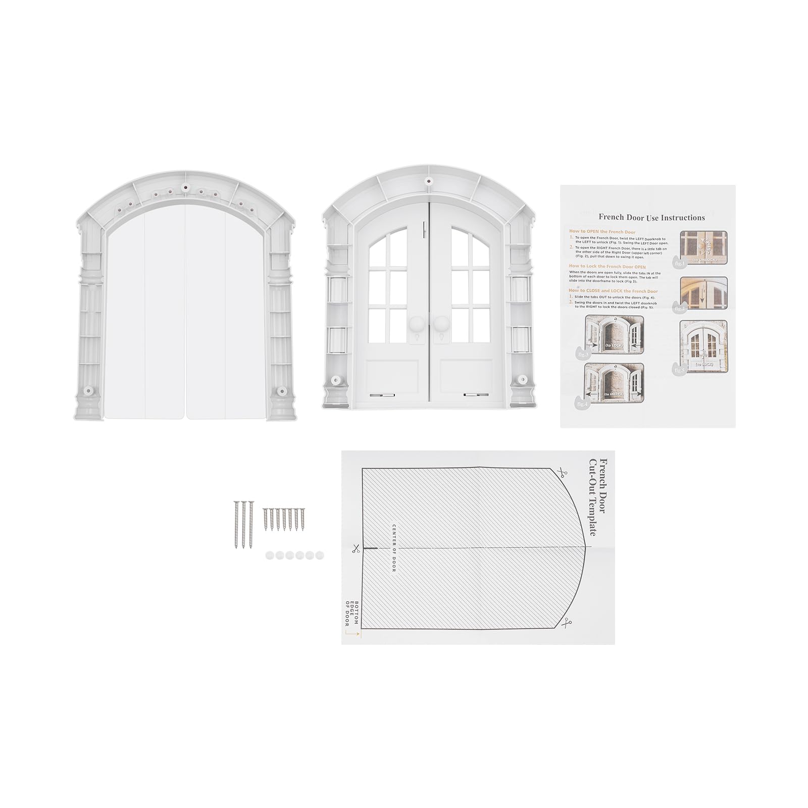 Porta per gatti, porta interna per gatti, 24 x 27,3 cm, per animali domestici di medie dimensioni