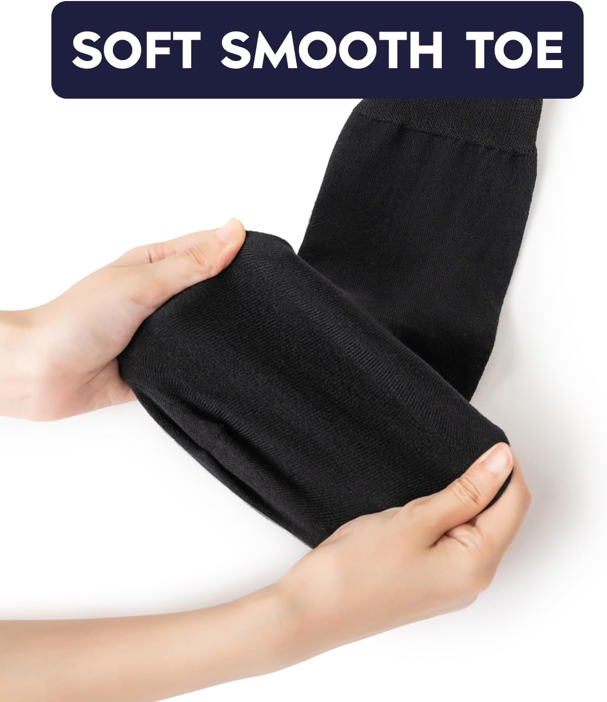 LIXIA Extra Wide Merino Wool Socks for Swollen Feet,Men's Women's Super Stretchy Loose No Compression for Circulation - Image 7