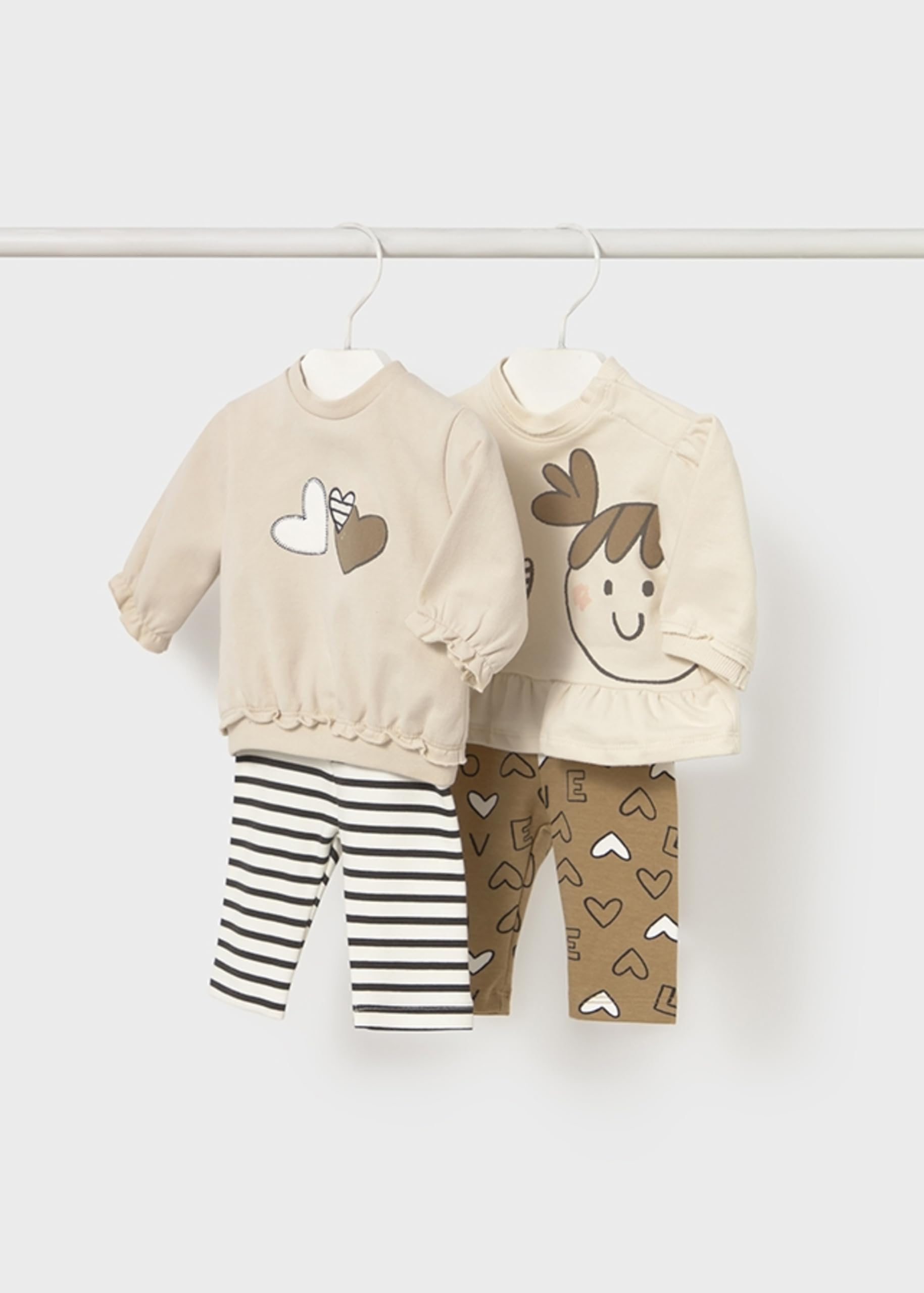 Mayoral Compl.Leggings 4 Pezzi per Bimba Arachide