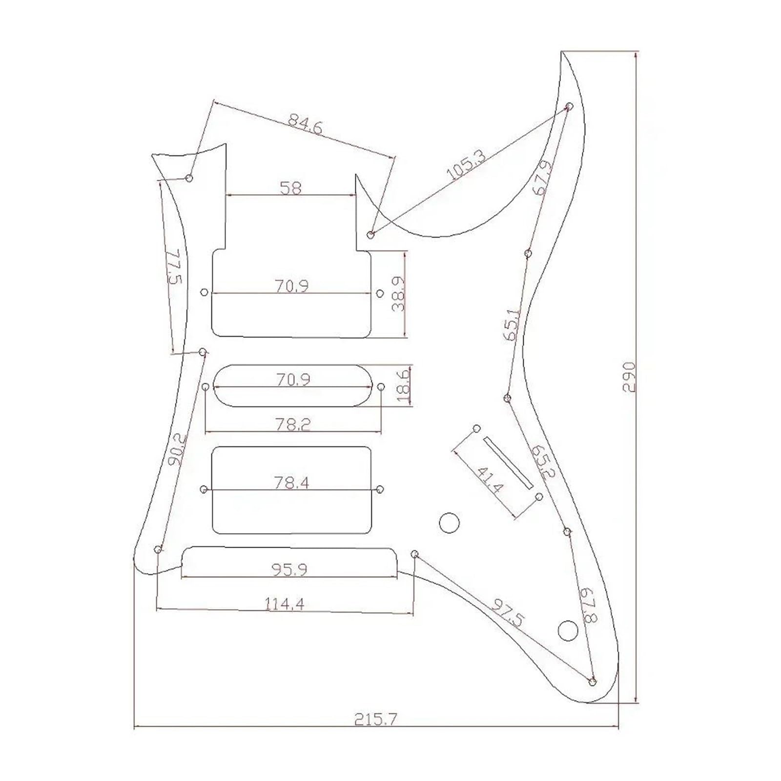 Przetwornik Pickguard Wstępnie Przewodowy Zestaw Przetworników Pickguard Do Gitar Elektrycznych Alnico 5 Humbuckers