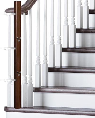 Miniatura 9 de Chunful Adaptador universal para barandilla de puerta de bebé, kit de montaje de barandilla de escalera sin agujero, kit de montaje para mascotas