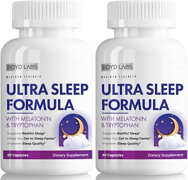 Ultra Sleep Formula with Melatonin and L-Tryptophan - 60 Count 2