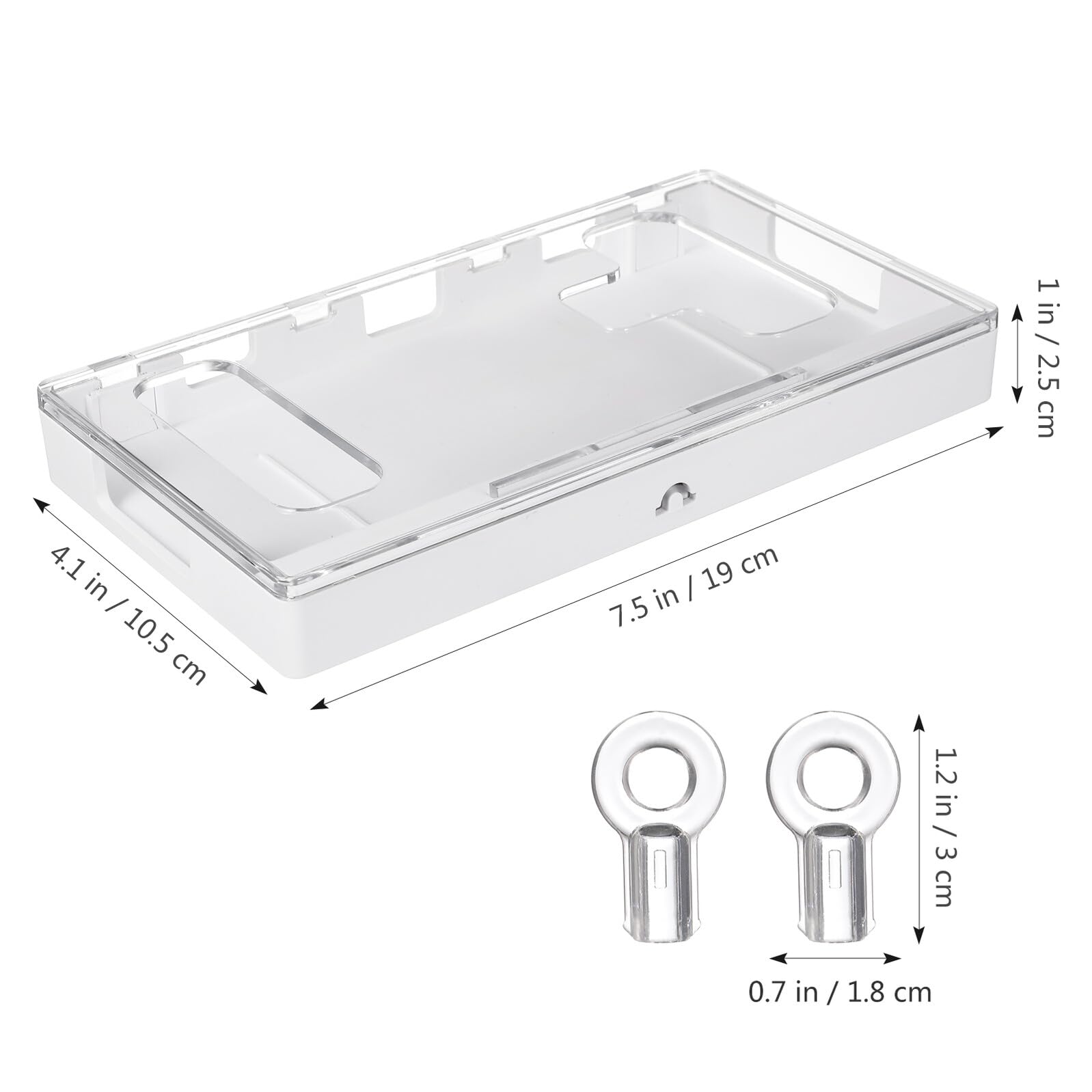 TOPBATHY Scatola Trasparente per Telefoni Cellulari Chiusura, Custodia per Cellulare in Abs e PC per Studenti e Back To School Party, Promuove Autodisciplina