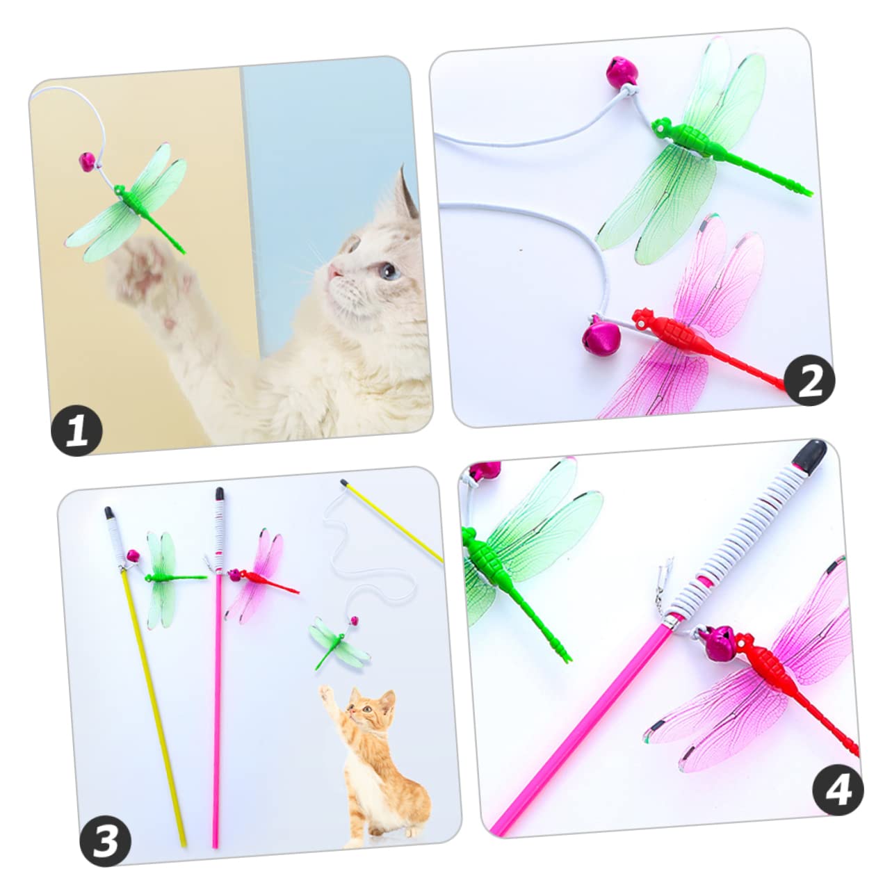 Kisangel 20pièces Interactive pour Chat Et Jouet Stimulant pour Chats Intérieur Favorise Exercice Et