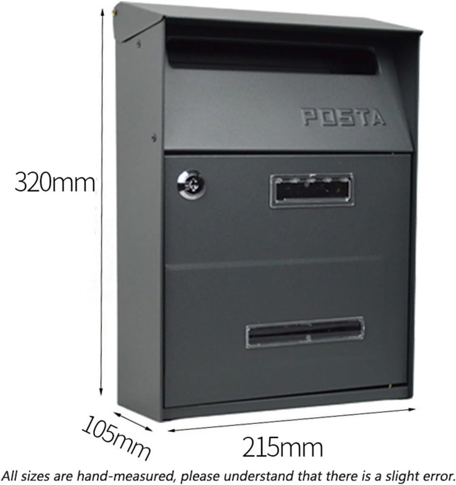Buzones De Exterior Buzón Montado, Exterior con Cerradura, para Uso Doméstico, Garajes, Puertas, Decoración del Hogar Buzon Casa(G)