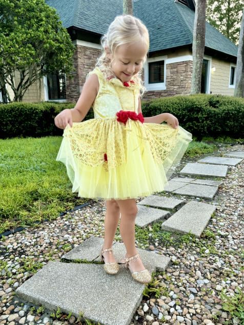 Stelle Girls Mary Jane Dress Shoes Low Heel Glitter Patent Bow Kids Party Wedding Flower Girl School Shoes(Toddler/Little/Big Kid) - Image 4