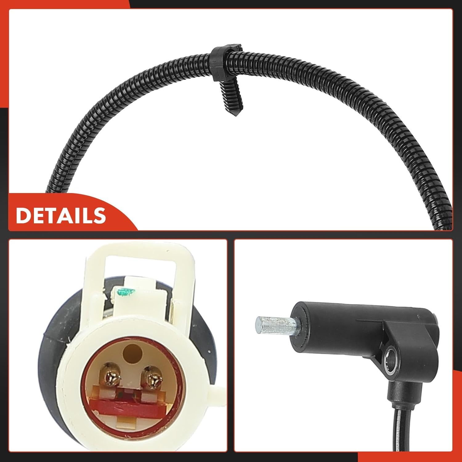 A-Premium Rear Side ABS Wheel Speed Sensor Compatible with Ford & Lincoln & Mercury Models - Crown Victoria 2001-2002, Town Car 2001-2002, Grand Marquis 2001-2002, Marauder 2003-2-PC Set