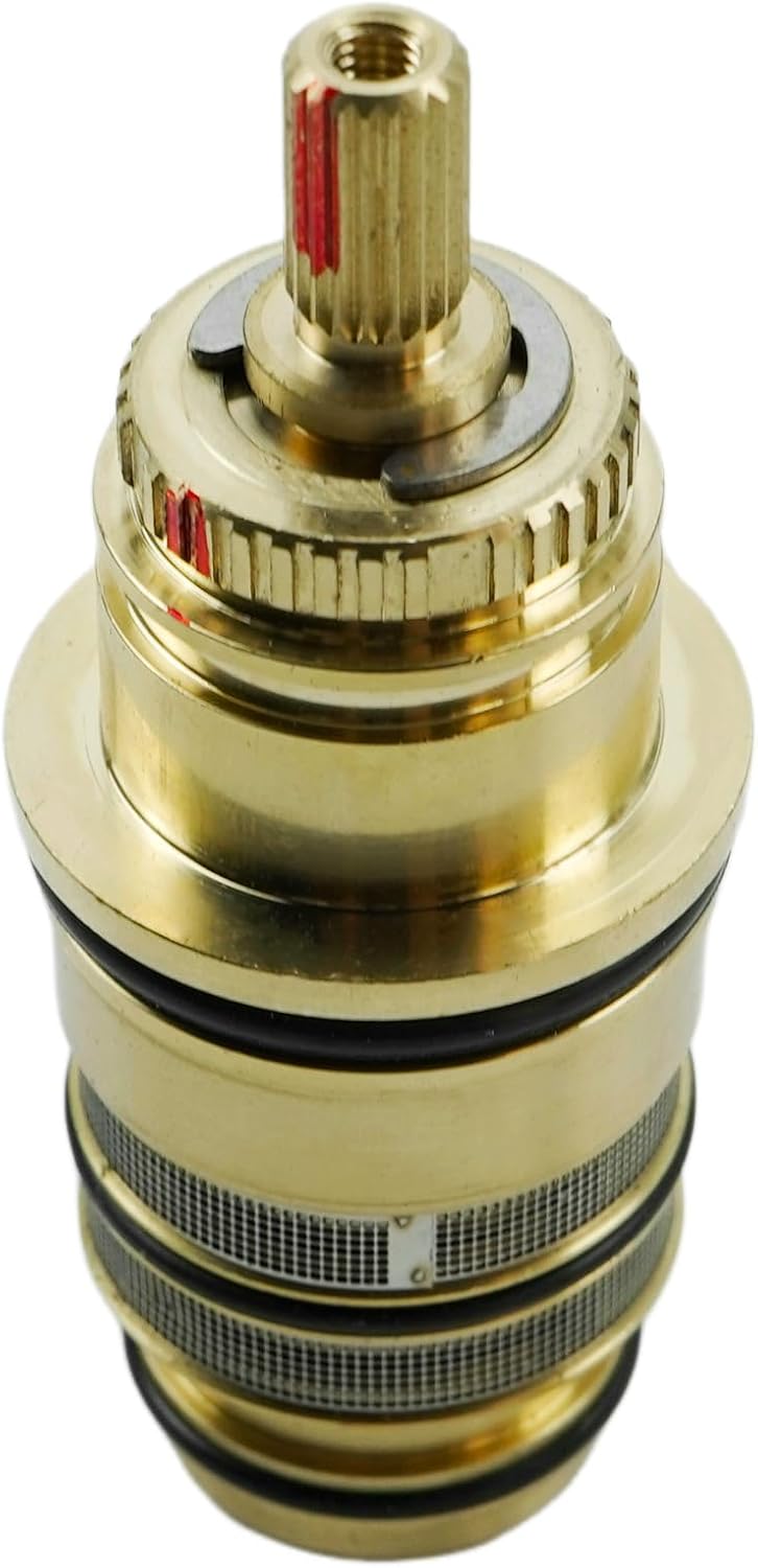Brass Thermostatic Cartridge Valve Fit for Hansgrohe 98282 T30 Thermostatic Shower Cartridge Replacement for 98282000 Temperature Control Valve Core