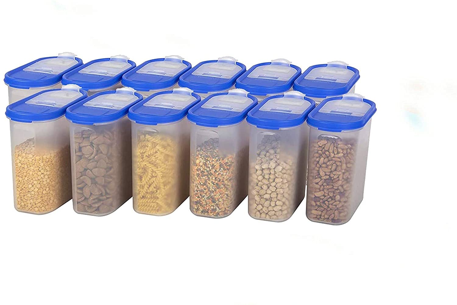Cutting Edge Essentials Jars - 1.8L Blue (Set of 12) -1