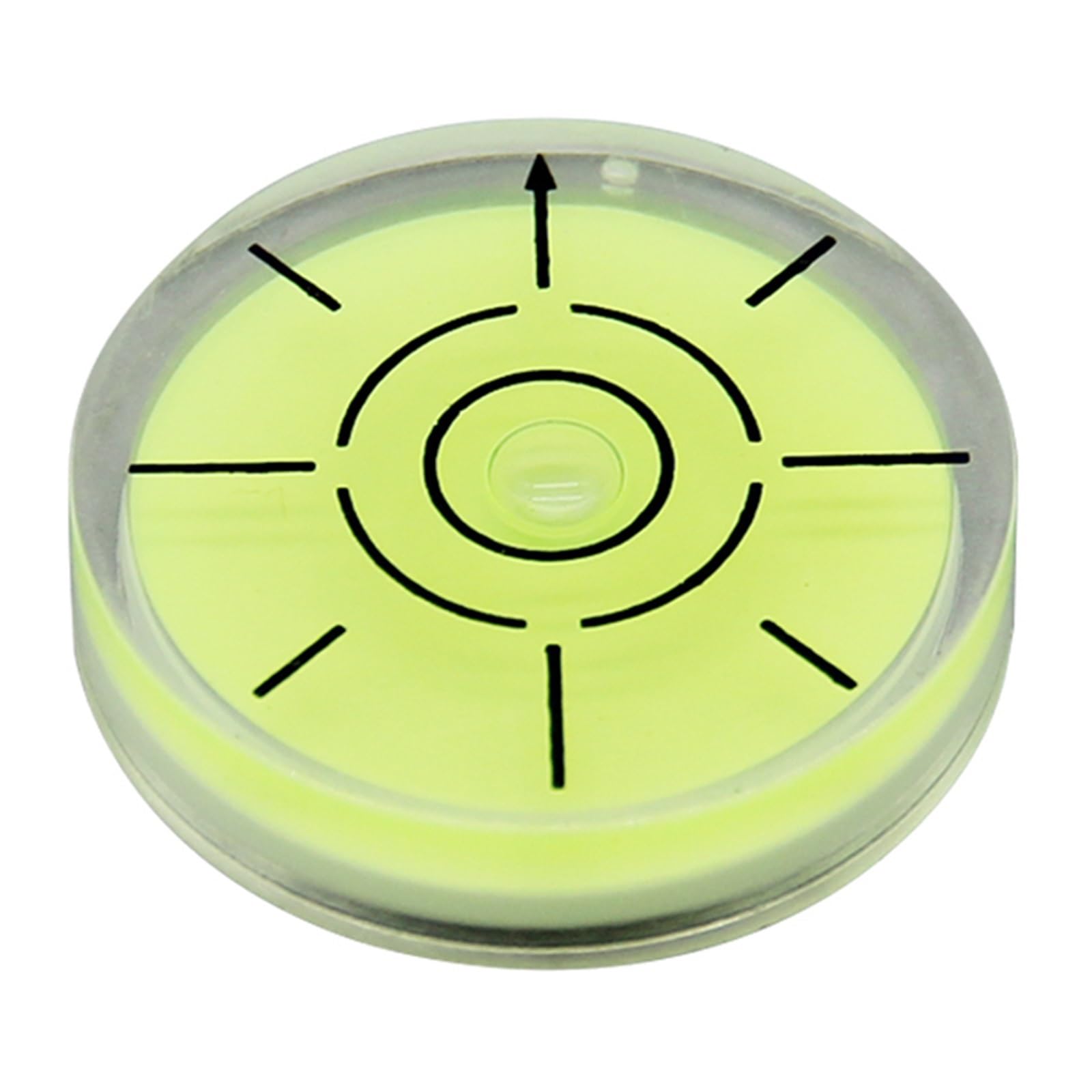 Nivel circular mini de plastico rojo con burbuja horizontal de precision modelo 3207 de 1 unidad