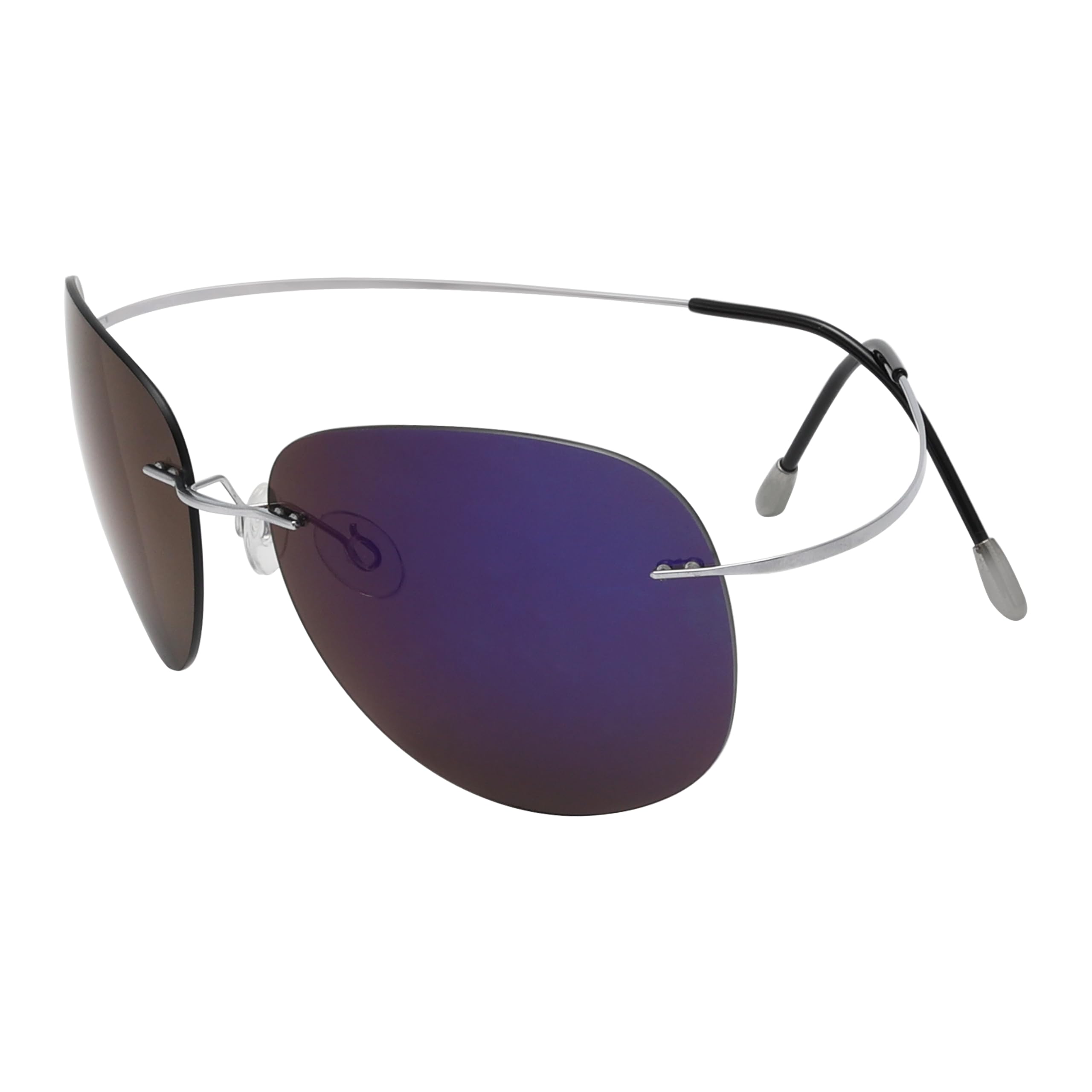 Eyekepper Pilot Rimless Titanium Polarized Sunglasses for Men and Women