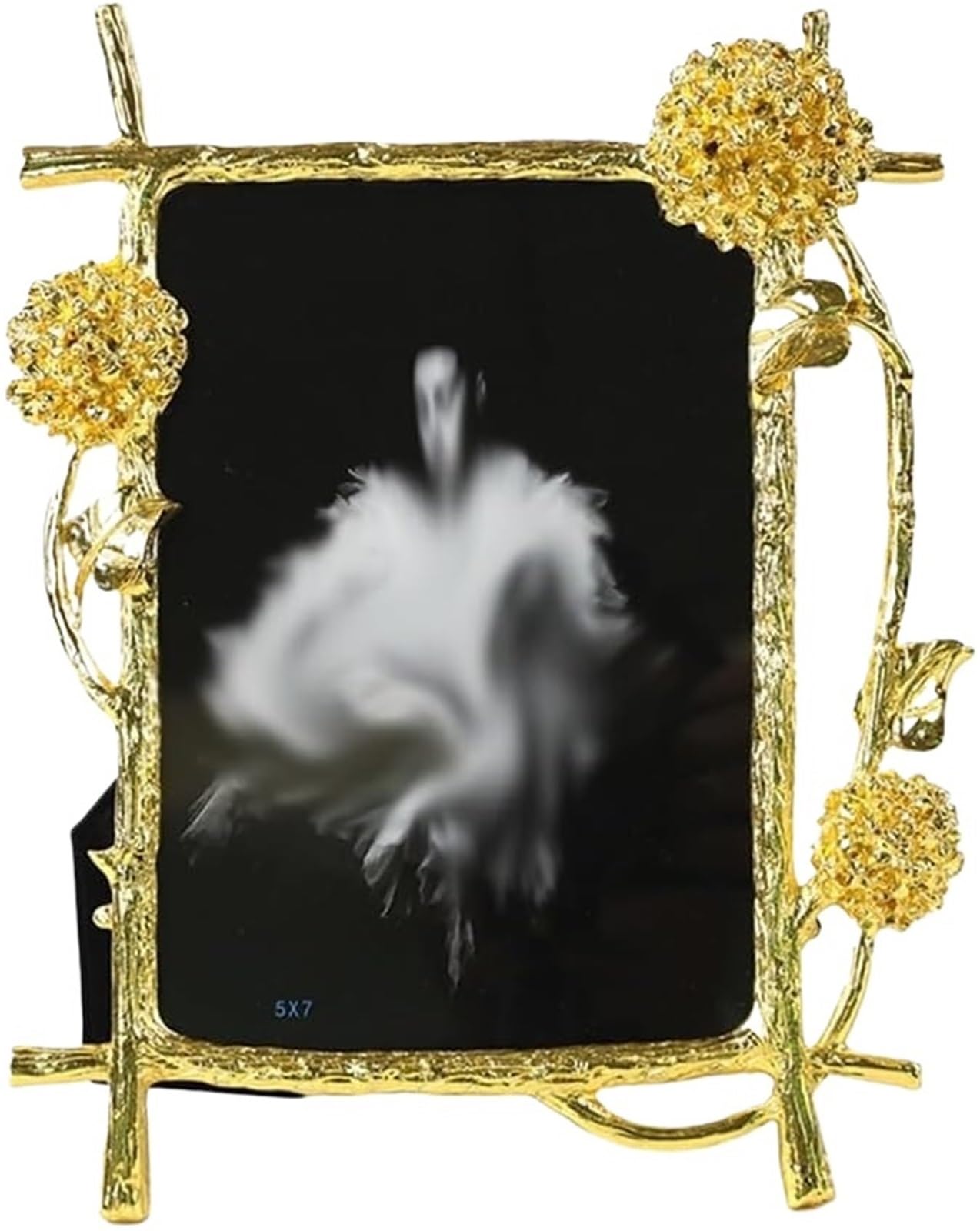 Vintage Photo Frame, Gold Metal Photo Frame Wall Mount Desktop for Home Decoration 6 7 10 Inches(10inches)