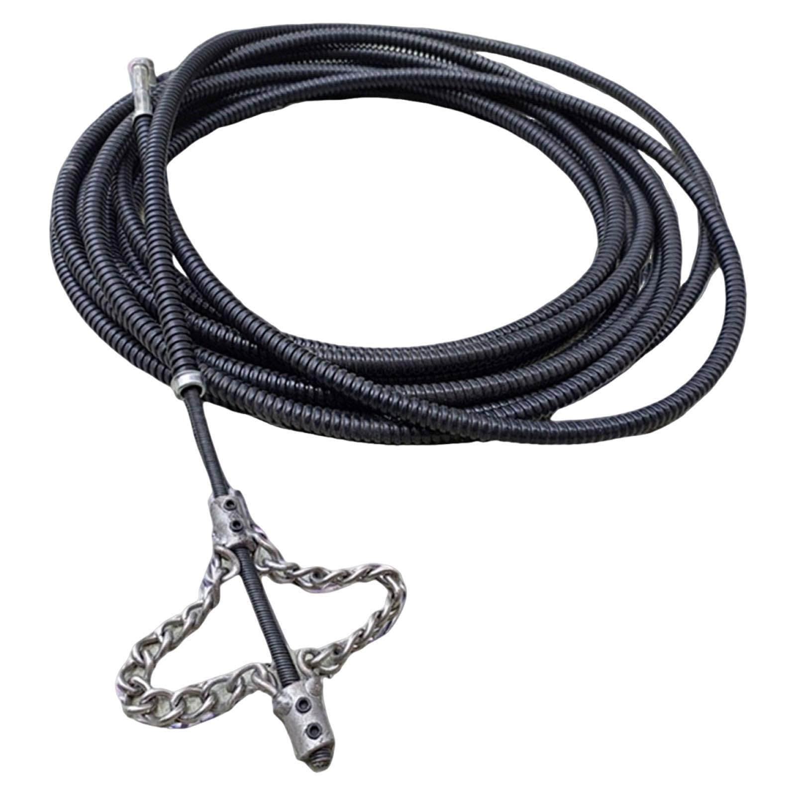 Sharplace Serpiente de Fontanería de Alta Resistencia, Equipo de Limpieza del Hogar de Metal, Desatascador de Desagües de Ducha Y Lavabos de Baño, 8 M