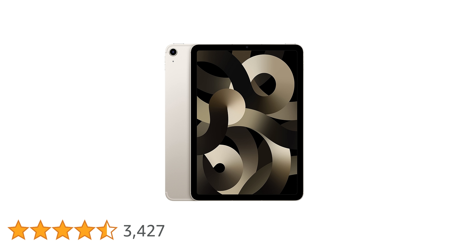 Amazon | 2022 Apple iPad Air (Wi-Fi, 64GB) - スターライト