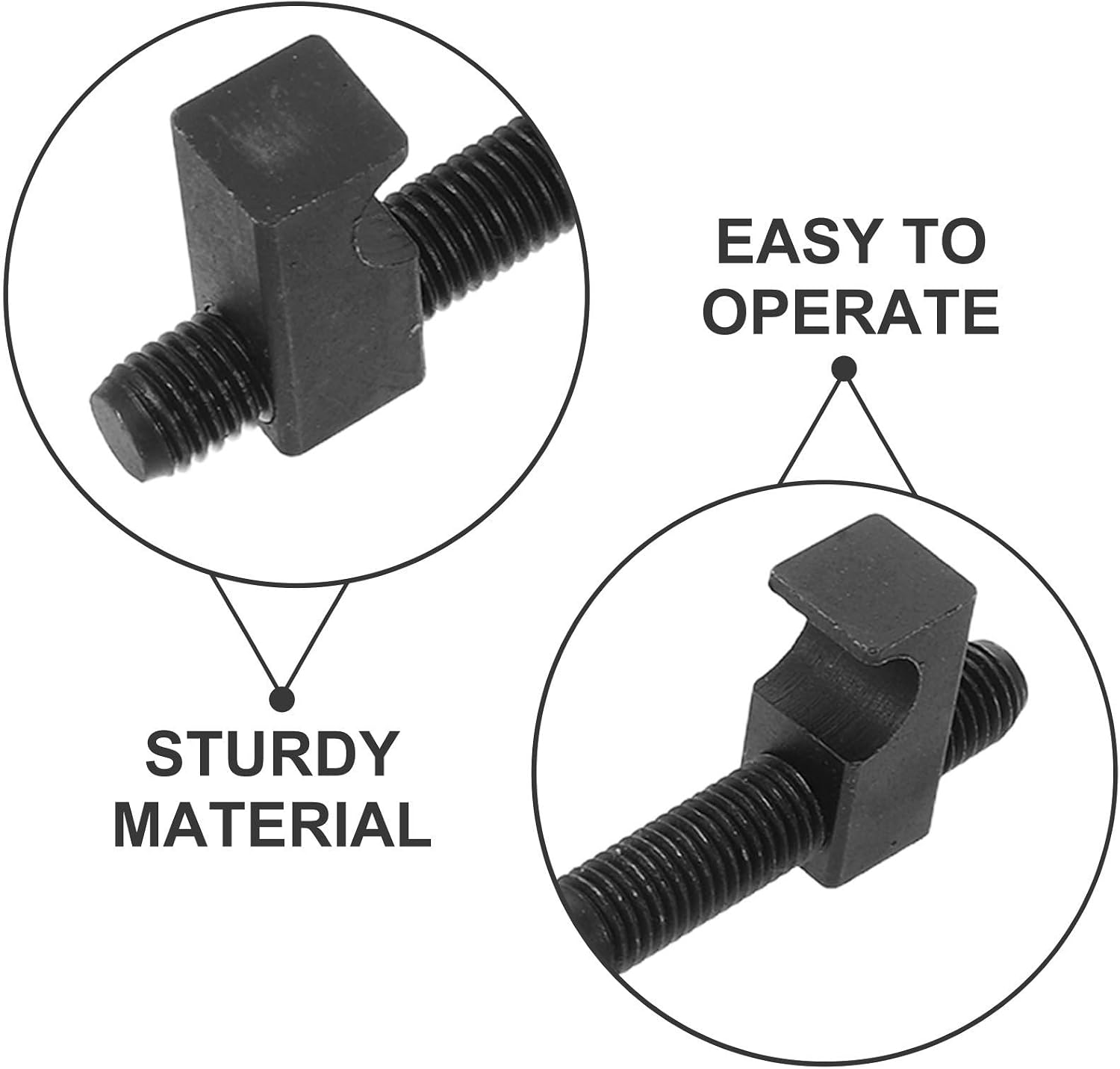 2pcs Shock Absorber Spring Compressor Tool 9 Inch Carbon Steel Black