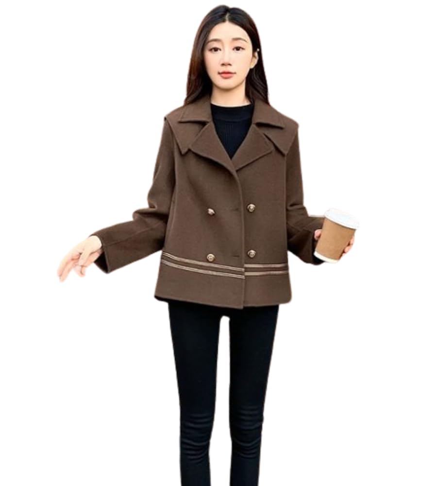 新品未使用　BEAUTY&YOUTH ダブルテーラーコート L 高級　上質 高級素材】ダブルフェイス ウール混紡 ローブコート - 秋冬の