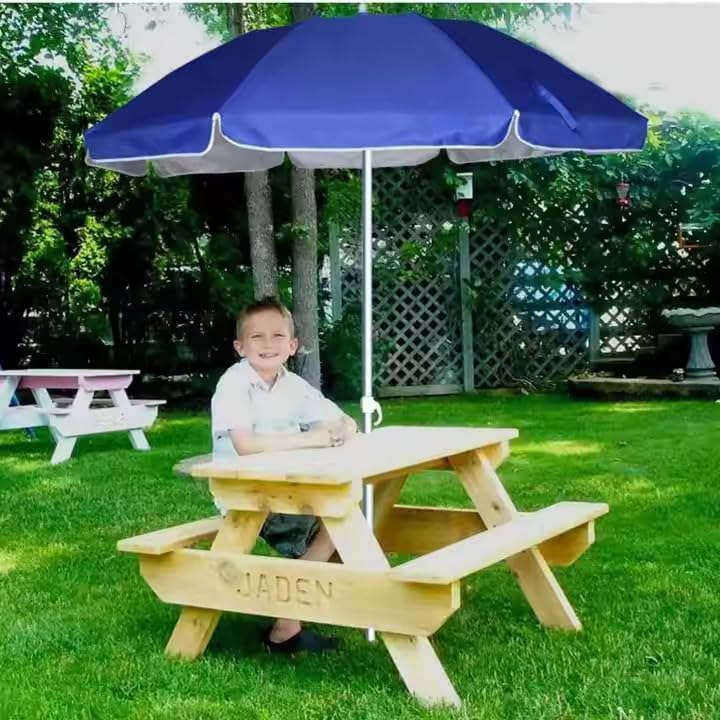 Amazon Brand - Umi SunSplash Beach Parasol | UV-Resistant Canopy, Tilt Adjustable, Lightweight & Foldable Sun Umbrella for Outdoor, Garden & Beach Use (Blue) - Image 6 thumbnail