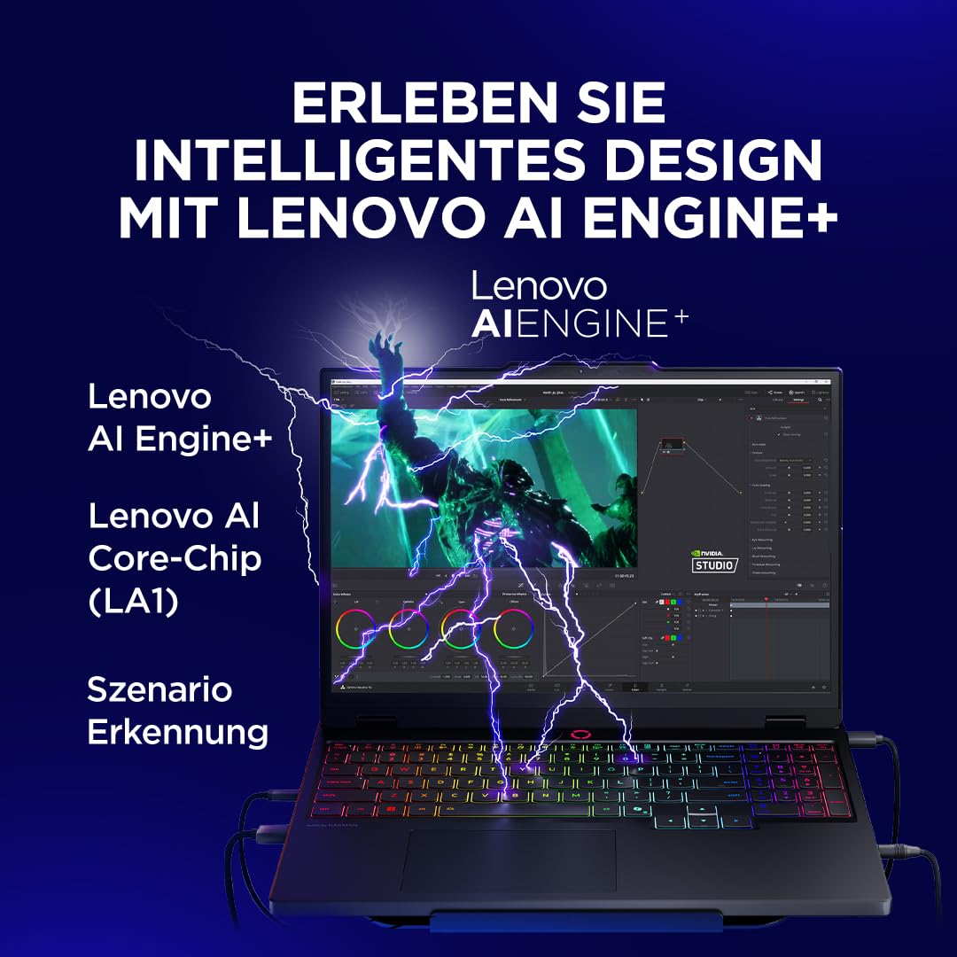 Lenovo Legion 5i Gaming AI Laptop | 15.1" WQXGA 165Hz OLED Display | NVIDIA GeForce RTX 5070 | Intel Core i7-13650HX | 32GB RAM | 1TB SSD | Win11 | QWERTZ | Eclipse Black | 3 Monate GamePass