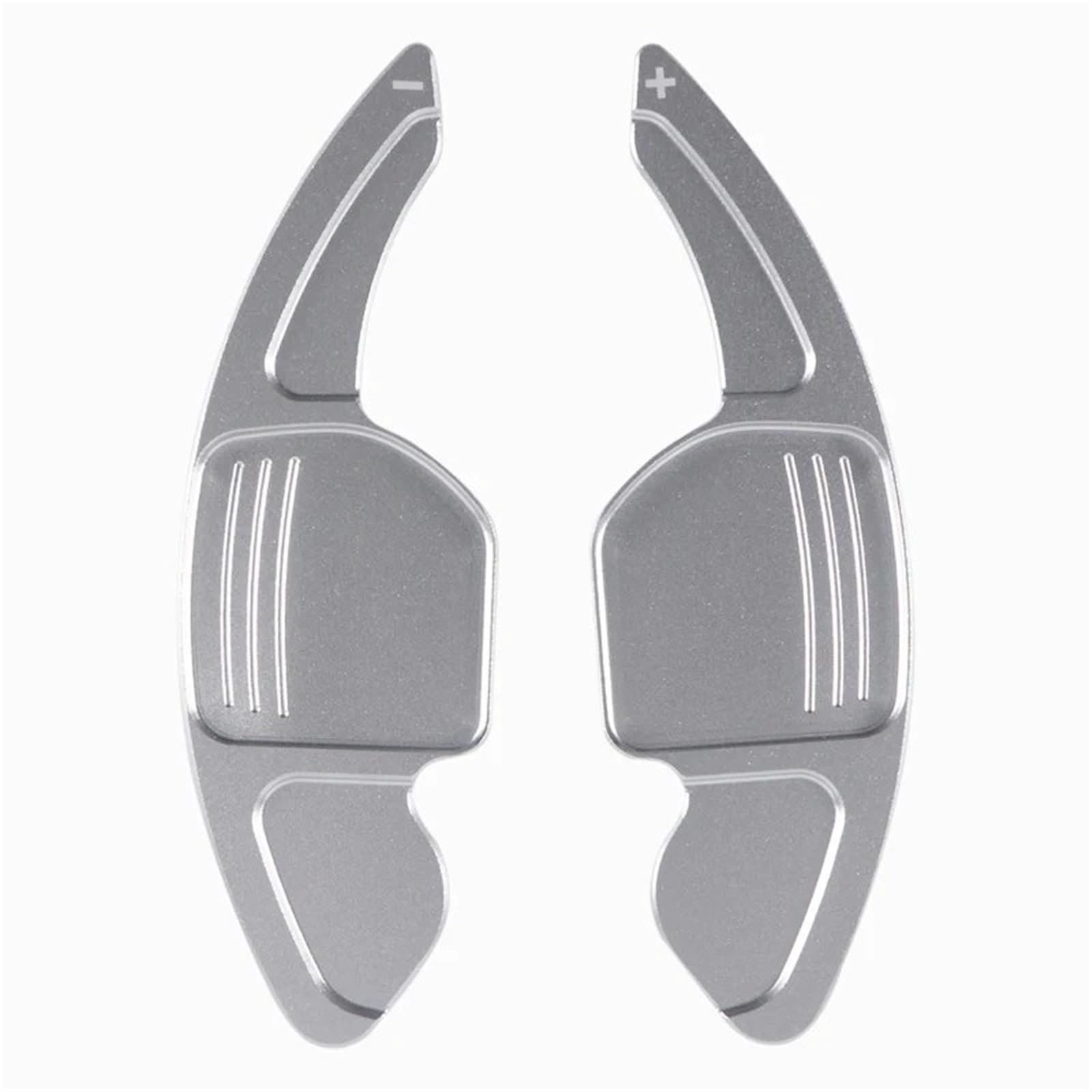 XZCVTYW for Audi for A3 S3 A4 S4 B8 A5 S5 A6 S6 A8 R8 Q5 Q7 TT Car Steering Wheel Paddles Extension Wheel Shift Paddle Shifter Extension(Silver)