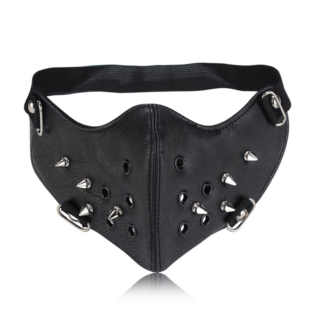 styleheaven Steampunk Punk Rock Biker Gothic PU Leather Rivet Half-face Mask Masquerade| Clothing, Shoes & Accessories|Costumes, Reenactment, Theater|Accessories|Masks & Eye Masks-picture-23