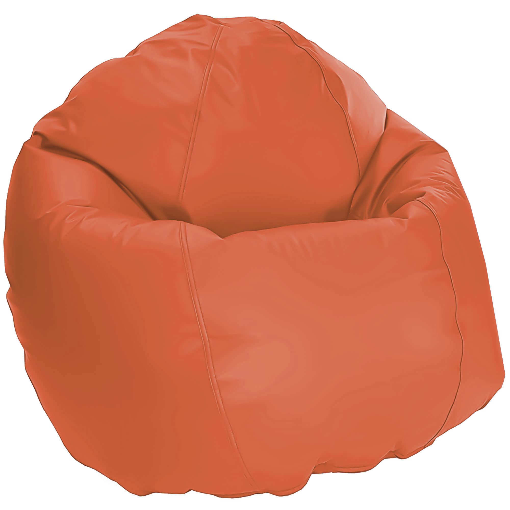 Marine Vinyl Small Bean Bag Chair - Portable Setting Lounger for Boats, Patios & Pools - w/Polystyrene Beads and CertiPUR Foam Filled Toddler Chair