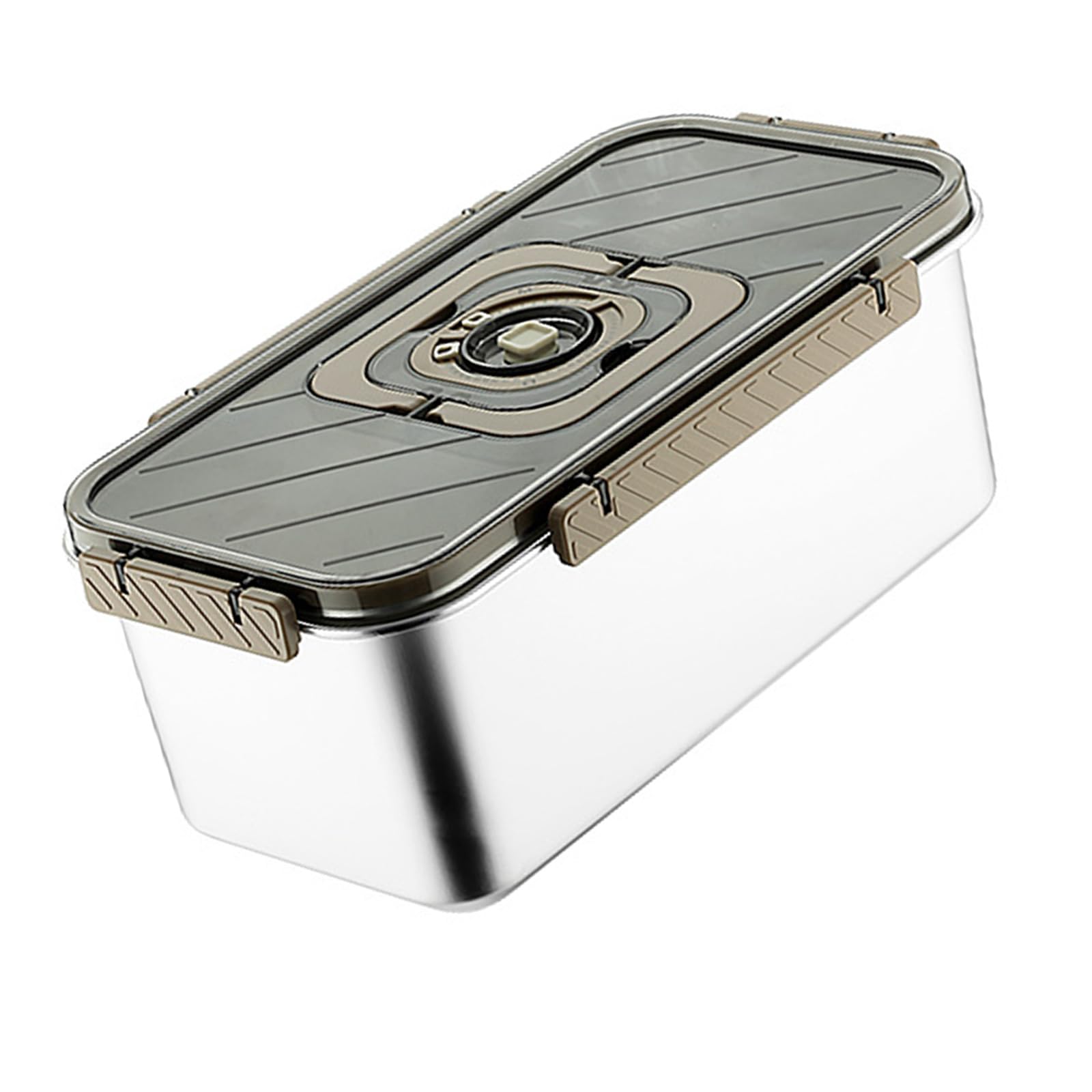 Kaeltsyn Large Capacity Bread Preserver Featuring Rust Proof 304 Steel Construction and Space Saving Shape Multi Purpose Food Storage Box