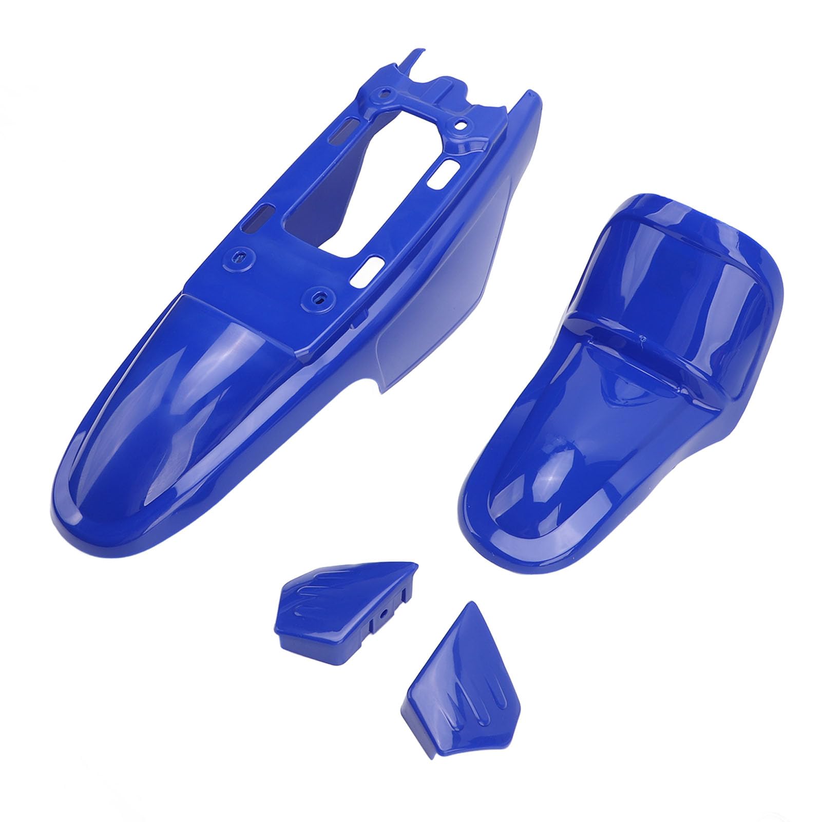 Kit di Rivestimento per Carenatura Motociclistica Akozon - Kit di Guardia Splash Anteriore Anteriore e Ruota Posteriore Blu per PW50 PY50 Peewee 50 Pit Bike
