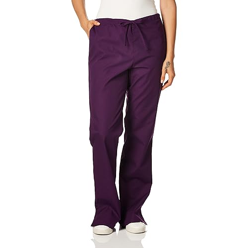 Scrub Pants for Women Workwear Originals Drawstring Waist with Flare Leg 4101