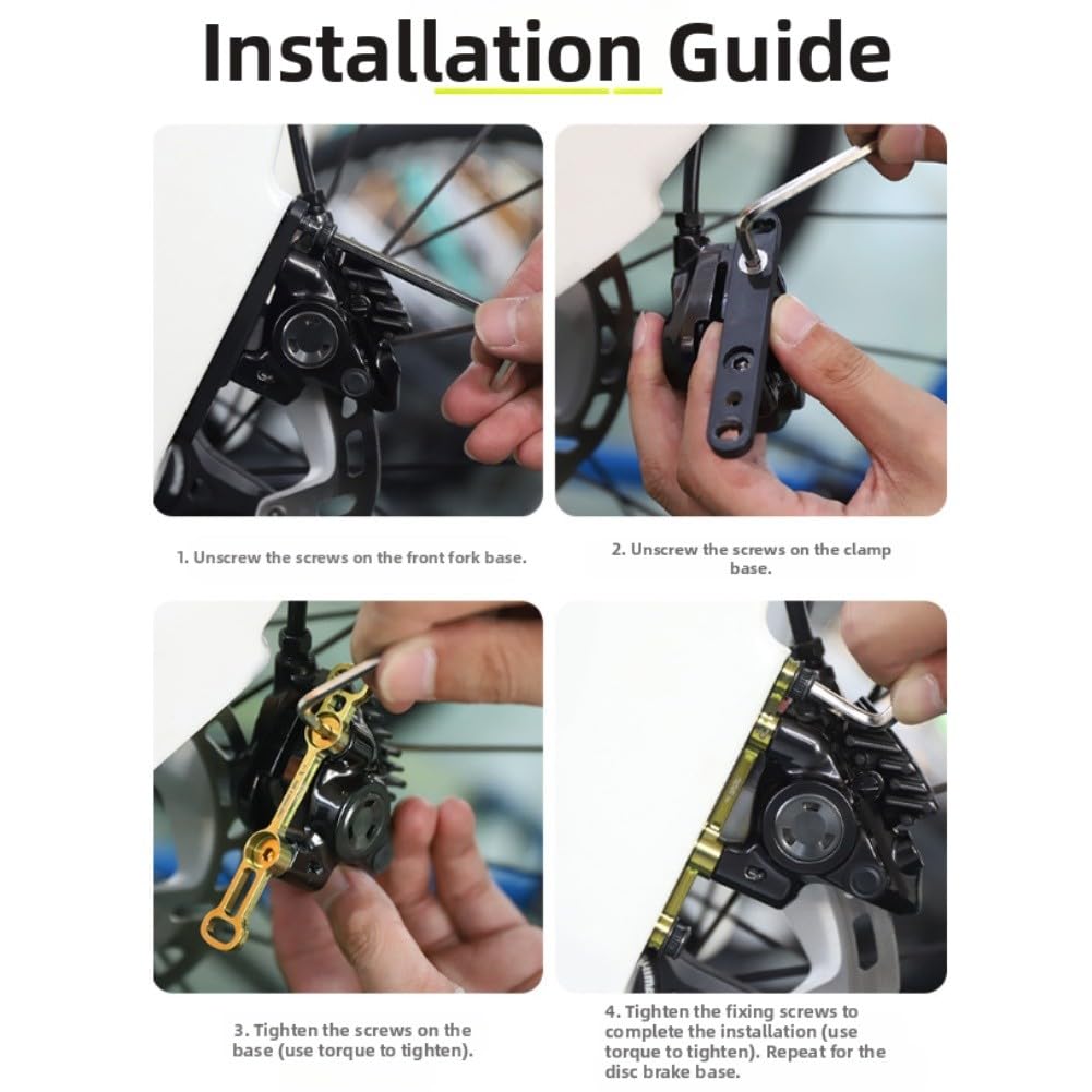 Adaptador de freno de disco ligero para bicicletas de carretera