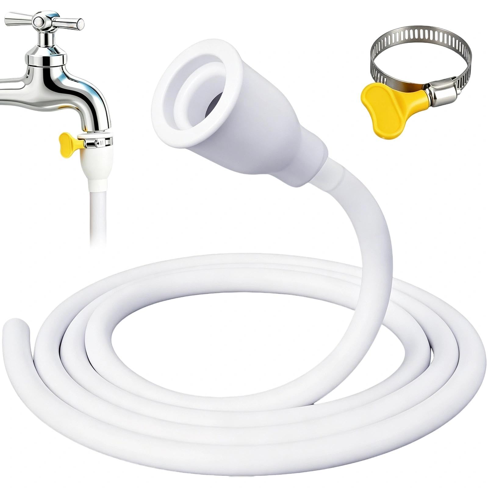2M Sink Hose Attachment for Faucet, Leak-Proof Kitchen Tap Connector