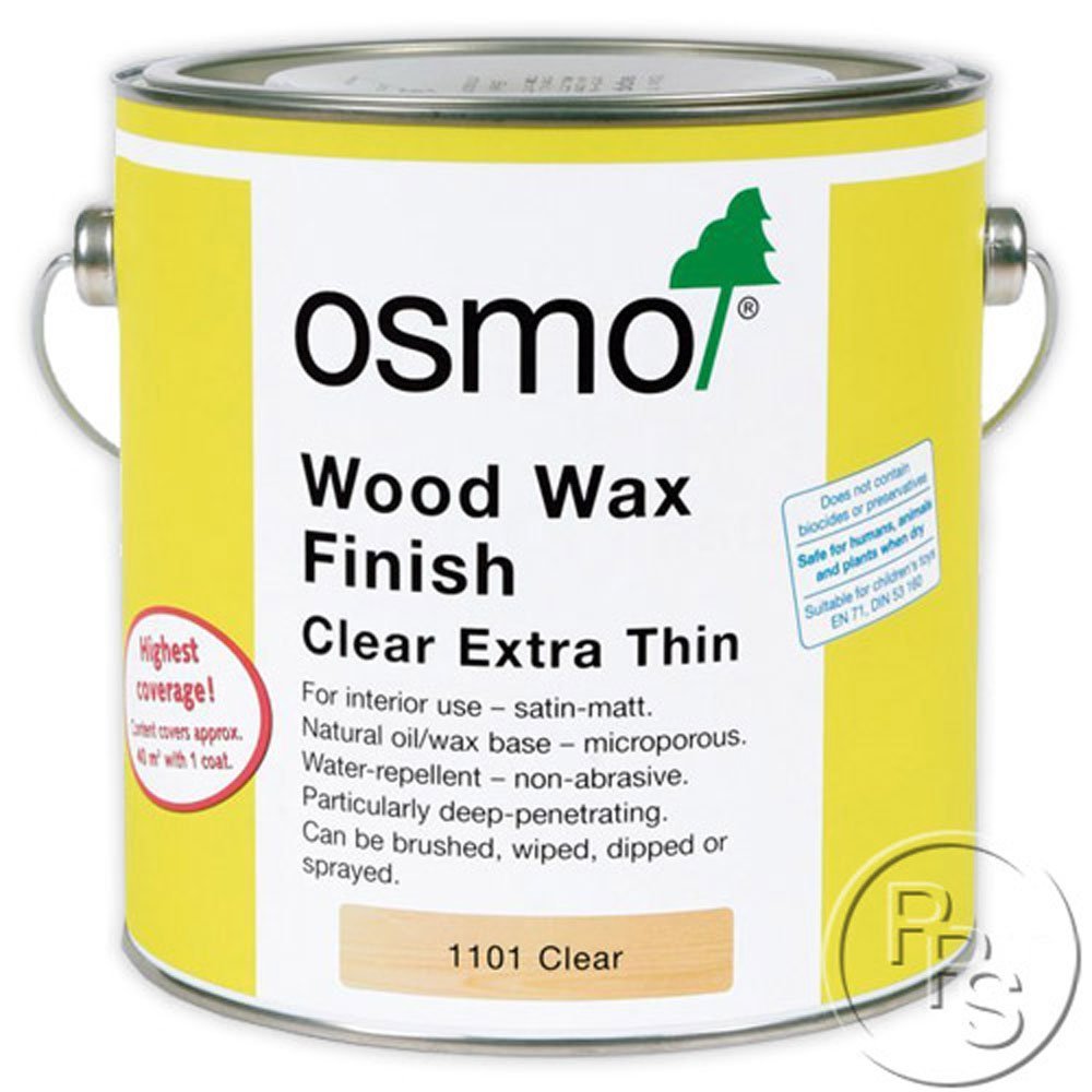Osmo Wood Wax Finish Transparent 2.5L - Extra Thin - 1101