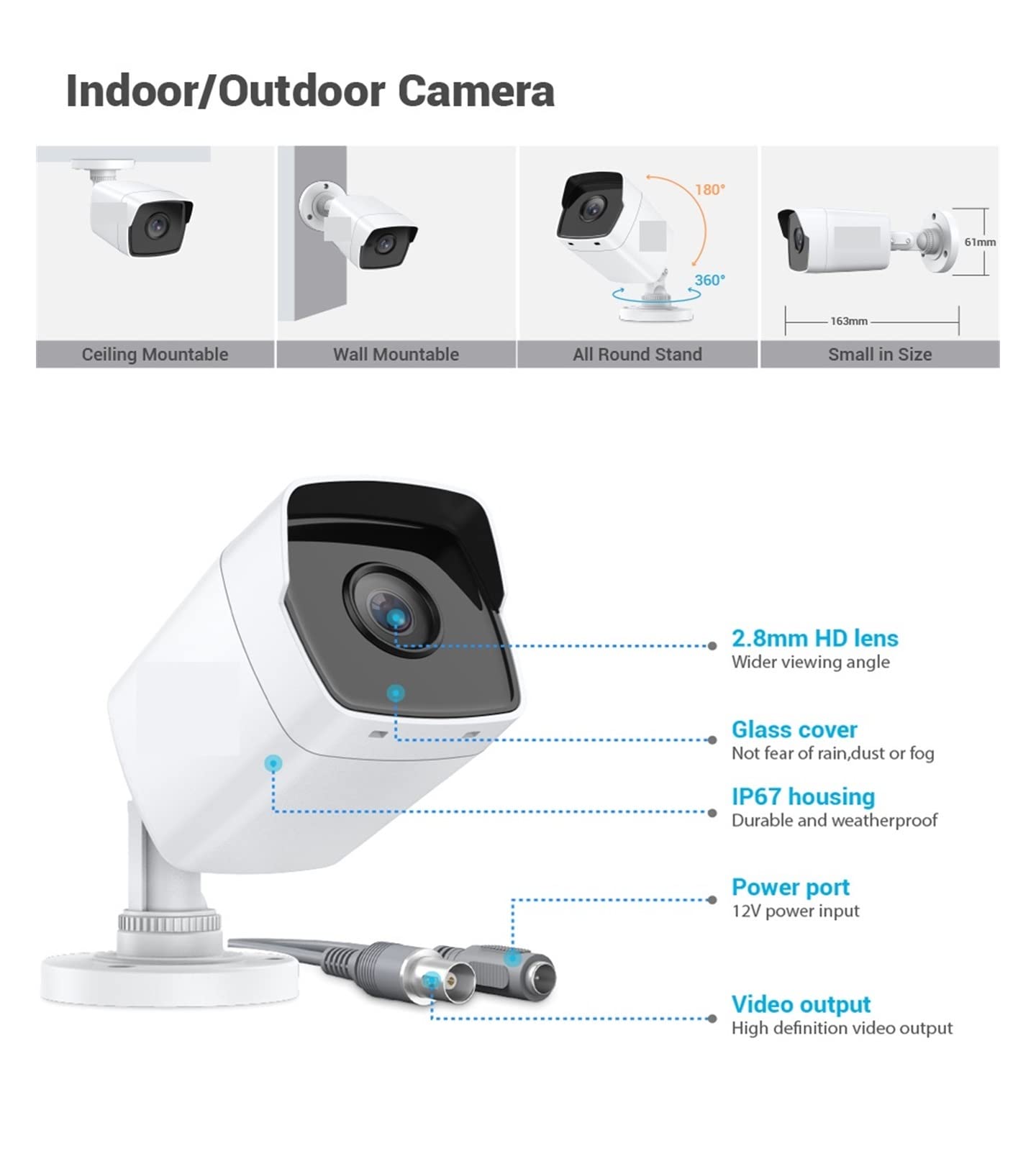 8CH 5MP Lite HD System nadzoru wideo 5IN1 5MP Lite H.265 + DVR z 4X 5MP odporne na warunki atmosferyczne zewnętrzne kamery bezpieczeństwa CCTV(1T)