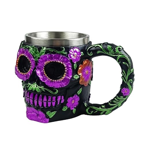 Skull Cocktail Glasses Wine Goblet Stainless Steel Drinking Cup