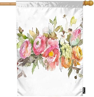 Birdbath in Bloom Spring House Flag 40 x 28 Briarwood Lane Birdbath in Bloom Spring House Flag 40 x 28 Briarwood Lane