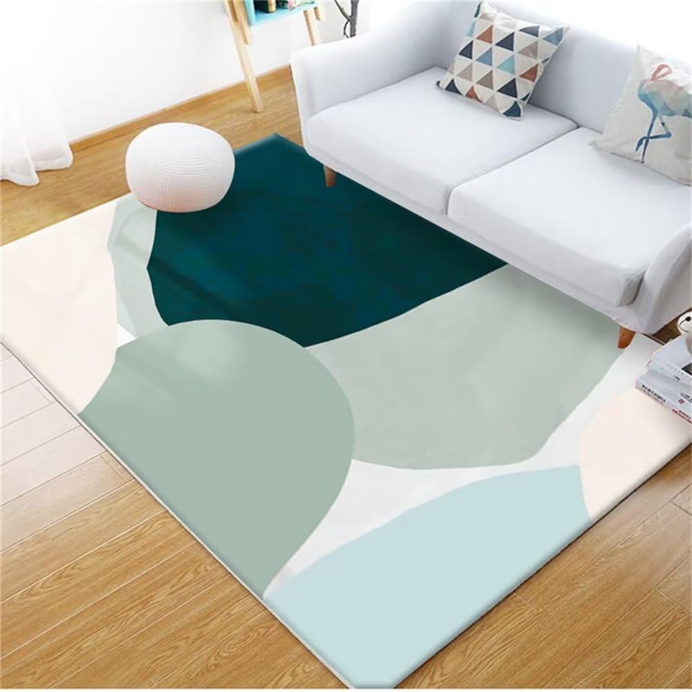 Alfombra cómoda Suave y cómodo Decoracion hogar alfombras Multicolor alfombras Gateo Bebe Alfombra Suave Cama Juvenil Alfombra Juegos infantil100x160CM