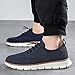 Casual Dress Sneakers for Men Unisex Business Oxfords Breathable Non Slip Zero Drop Walking Footwear Lightweight Comfortable Fashion Running Shoe Dark Blue