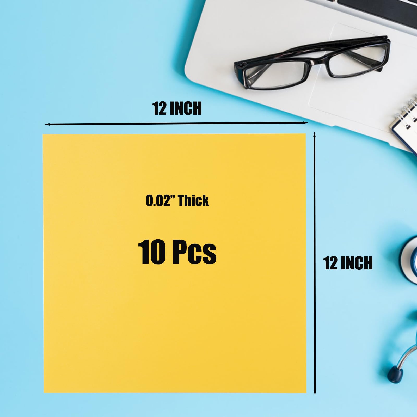 Plastic Sheets for Laser Cutting & DIY - 10 Pack -3 Plastic Sheets for Laser Cutting & DIY - 10 Pack -3
