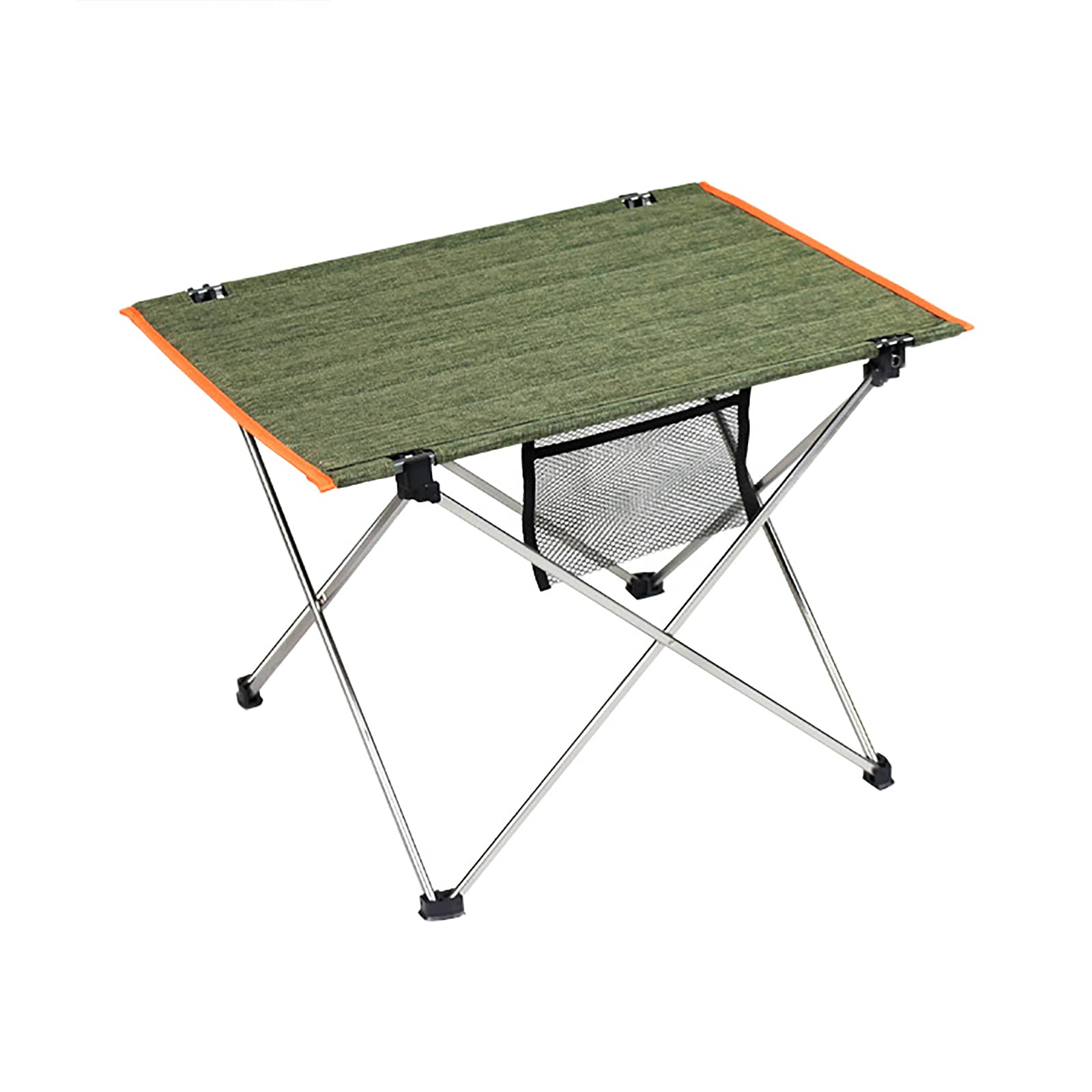 Table de camping portable verte idéale pour vos sorties pique-nique et journées de pêche